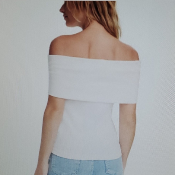 Club Monaco Kenyata off-the-shoulder white top xs - Picture 5 of 5
